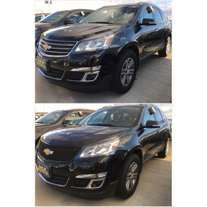 Trim Illusion - Mesh Gloss Black Tape-on Patented Grille Overlay 13-17 Chevrolet Traverse LS/LT/LTZ 1 PC