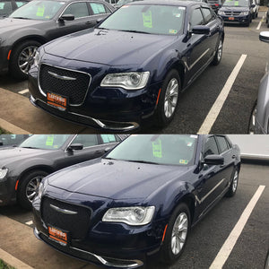 Trim Illusion - Gloss Black Tape-on Patented Grille Overlay 15-23 Chrysler 300 C/C Platinum/Limited 1 PC