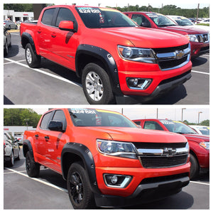 Trim Illusion - Gloss Black Tape-on Patented Grille Overlay 15-20 Chevrolet Colorado 2 PCS