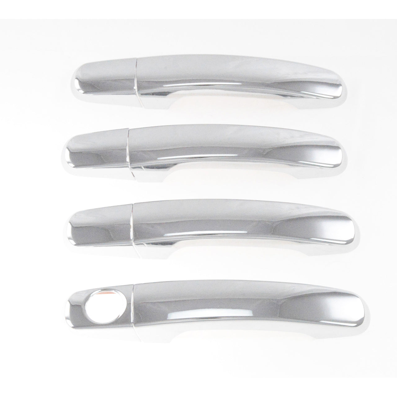 Trim Illusion - Chrome Tape-on Patented Door Handle Cover 07-16 GMC Acadia, 11-17 GMC Terrain, 08-12 Chevrolet Malibu, 09-17 Chevrolet Traverse, 10-17 Chevrolet Equinox No Smart Key 8 PCS