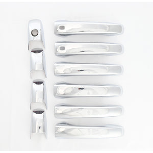 Trim Illusion - Chrome Patented Snap-on W/Tape Patented Door Handle Cover for Dodge/Jeep/Chrysler Models 10 PCS (DH187)