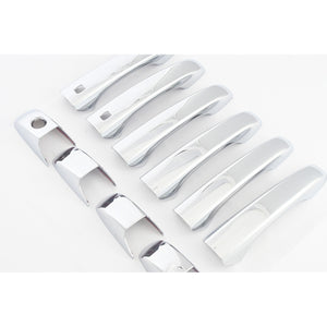 Trim Illusion - Chrome Patented Snap-on W/Tape Patented Door Handle Cover for Dodge/Jeep/Chrysler Models 10 PCS (DH187)