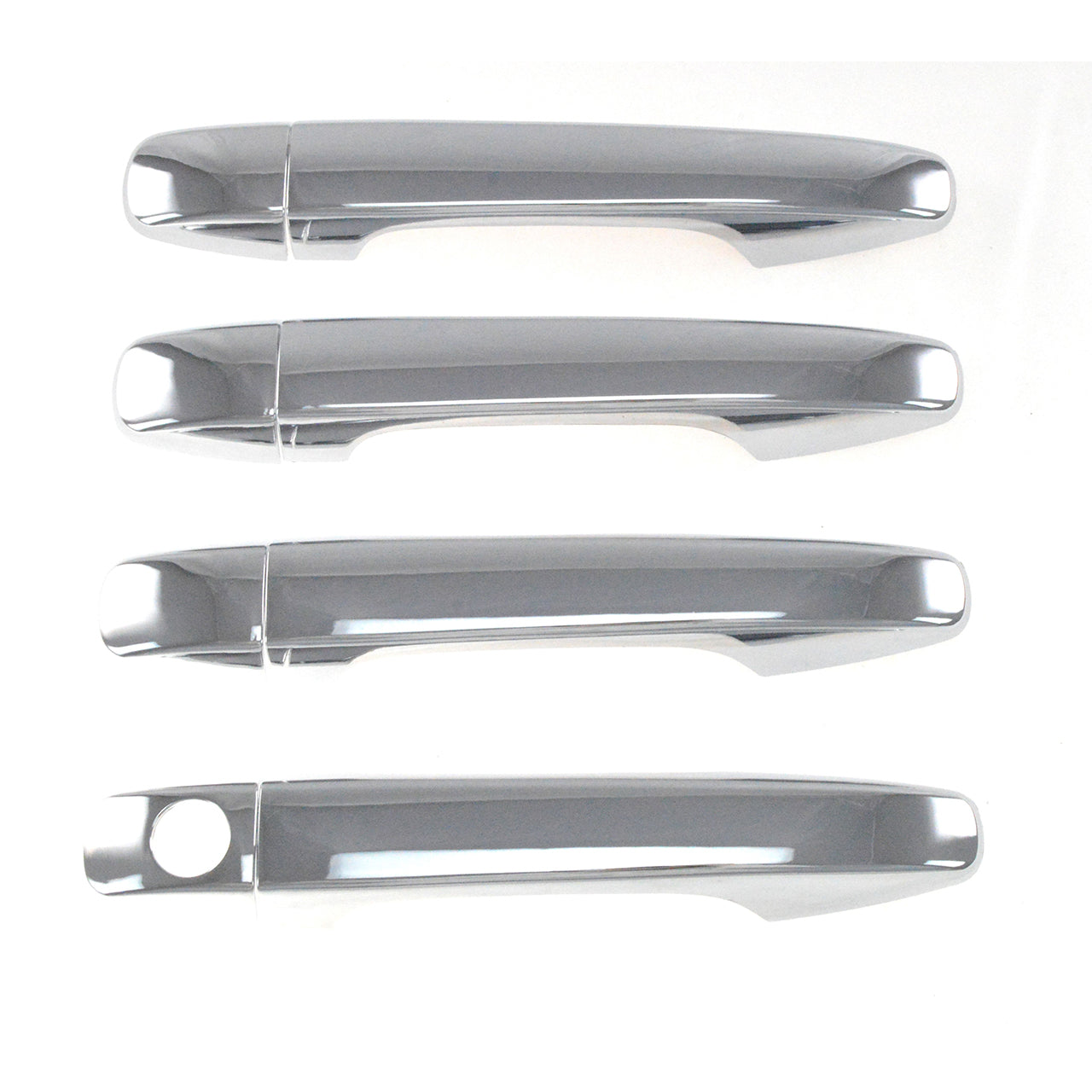 Trim Illusion - Chrome Tape-on Patented Door Handle Cover 10-15 Toyota Prius, 11-21 Toyota Sienna, 09-16 Toyota Venza, 16-18 Subaru Forester/WRX/Impreza, 16-22 Subaru Legacy, 17-22 Subaru Outback Works over Keyless Sensors 8 PCS