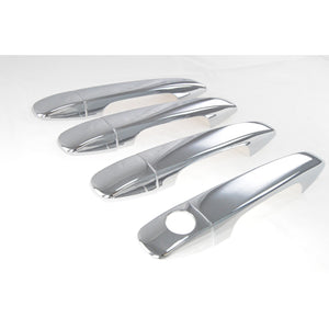 Trim Illusion - Chrome Tape-on Patented Door Handle Cover 10-15 Toyota Prius, 11-21 Toyota Sienna, 09-16 Toyota Venza, 16-18 Subaru Forester/WRX/Impreza, 16-22 Subaru Legacy, 17-22 Subaru Outback Works over Keyless Sensors 8 PCS