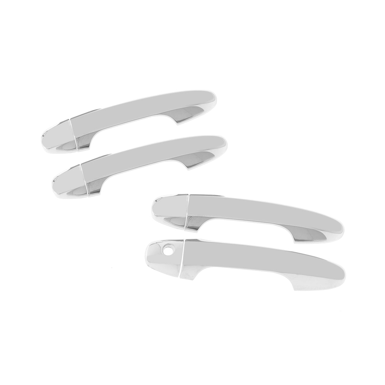 Trim Illusion - Chrome Tape-on Patented Door Handle Cover 13-18 Toyota RAV4 Works over Keyless Sensors 8 PCS