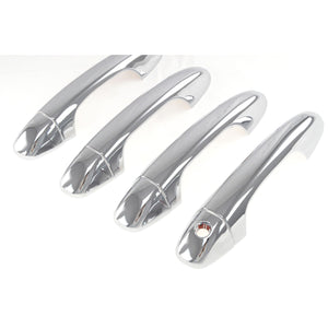 Trim Illusion - Chrome Tape-on Patented Door Handle Cover 13-18 Toyota RAV4 Works over Keyless Sensors 8 PCS