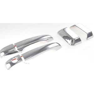 Trim Illusion - Chrome Tape-on Patented Door Handle Cover 07-17 Jeep Compass No Smart Key 6 PCS