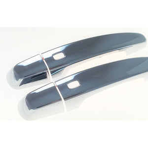 Trim Illusion - Chrome Patented Snap-on W/Tape Patented Door Handle Cover 16-24 Chevrolet Camaro W/ Smart Key 4 PCS