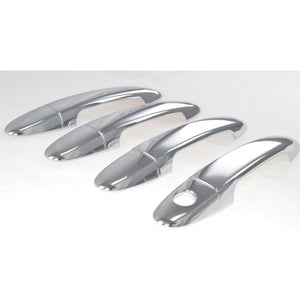 Trim Illusion - Chrome Tape-on Patented Door Handle Cover 07-12 Hyundai Santa Fe No Smart Key 8 PCS