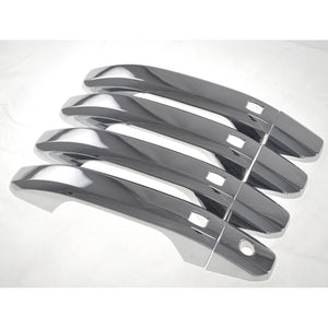 Trim Illusion - Chrome Patented Snap-on W/Tape Door Handle Cover for Chevrolet/GMC Models 8 PCS (DH233)