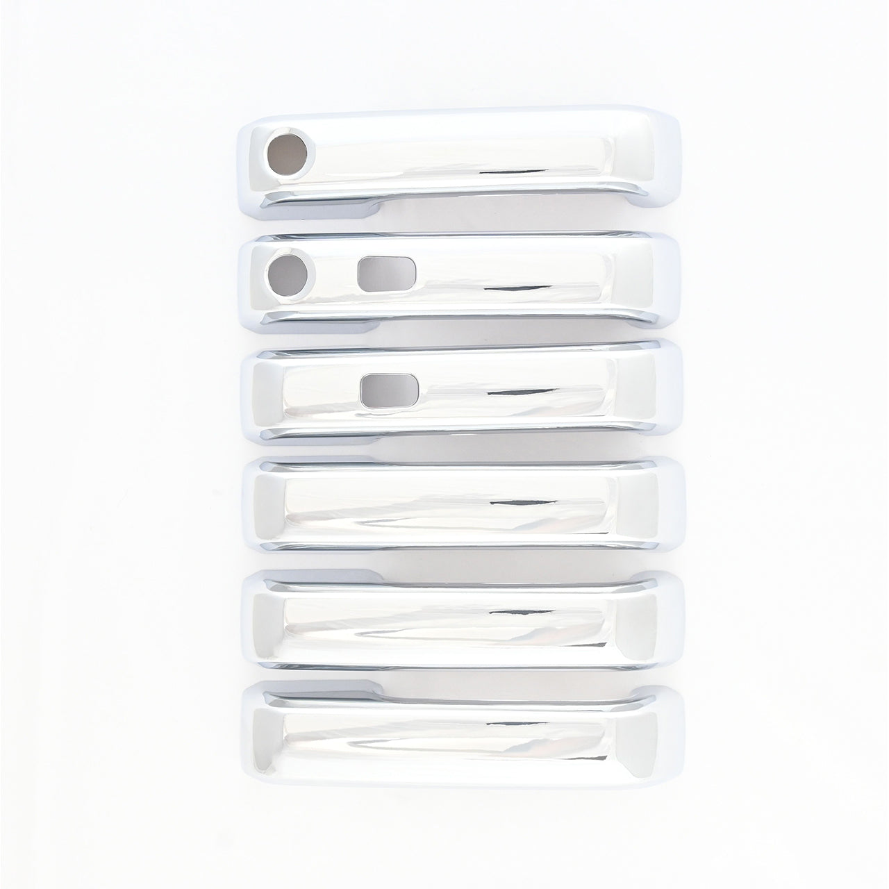 Trim Illusion - Chrome Patented Snap-on W/Tape Patented Door Handle Cover 15-20 Ford F-150, 17-22 Ford F-250 Super Duty/F-350 Super Duty W/ or W/O Smart Key 6 PCS