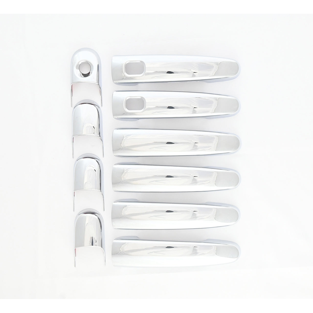 Trim Illusion - Chrome Patented Snap-on W/Tape Patented Door Handle Cover 13-19 Ford Taurus W/ or W/O Smart Key 10 PCS