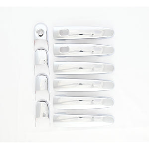 Trim Illusion - Chrome Patented Snap-on W/Tape Patented Door Handle Cover 13-19 Ford Taurus W/ or W/O Smart Key 10 PCS