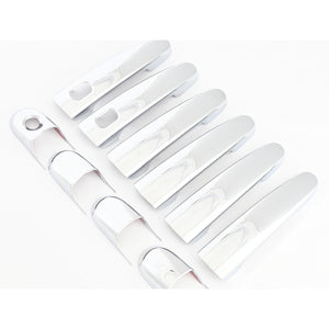 Trim Illusion - Chrome Patented Snap-on W/Tape Patented Door Handle Cover 13-19 Ford Taurus W/ or W/O Smart Key 10 PCS