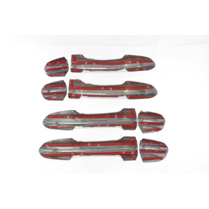 Trim Illusion - Chrome Patented Snap-on W/Tape Patented Door Handle Cover 13-20 Ford Fusion, 15-24 Ford Edge Works over Keyless Sensors 8 PCS