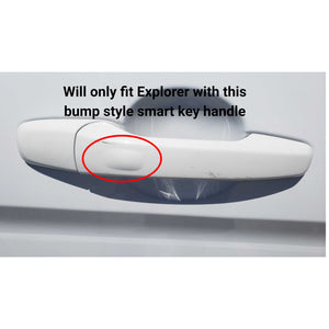 Trim Illusion - Gloss Black Patented Snap-on W/Tape Patented Door Handle Cover 11-19 Ford Explorer, 12-14 Ford Edge W/ or W/O Smart Key 8 PCS