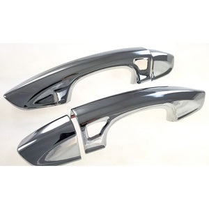 Trim Illusion - Chrome Patented Snap-on W/Tape Patented Door Handle Cover 15-23 Ford Mustang W/ Smart Key 4 PCS