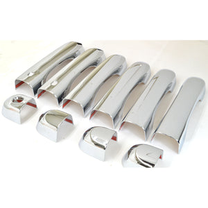 Trim Illusion - Chrome Patented Snap-on W/Tape Patented Door Handle Cover 15-23 Jeep Renegade W/ or W/O Smart Key 10 PCS