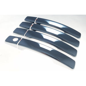 Trim Illusion - Chrome Patented Snap-on W/Tape Patented Door Handle Cover 14-19 Kia Soul No Smart Key 8 PCS