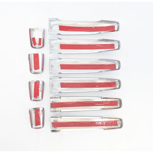 Trim Illusion - Chrome Patented Snap-on W/Tape Patented Door Handle Cover for Chevrolet/Buick Models 10 PCS (DH280)