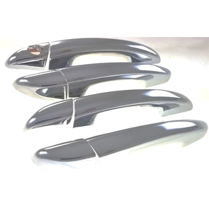 Trim Illusion - Chrome Patented Snap-on W/Tape Patented Door Handle Cover 15-19 Hyundai Sonata No Smart Key 8 PCS
