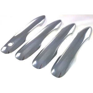 Trim Illusion - Chrome Patented Snap-on W/Tape Patented Door Handle Cover for Toyota/Subaru Models 4 PCS