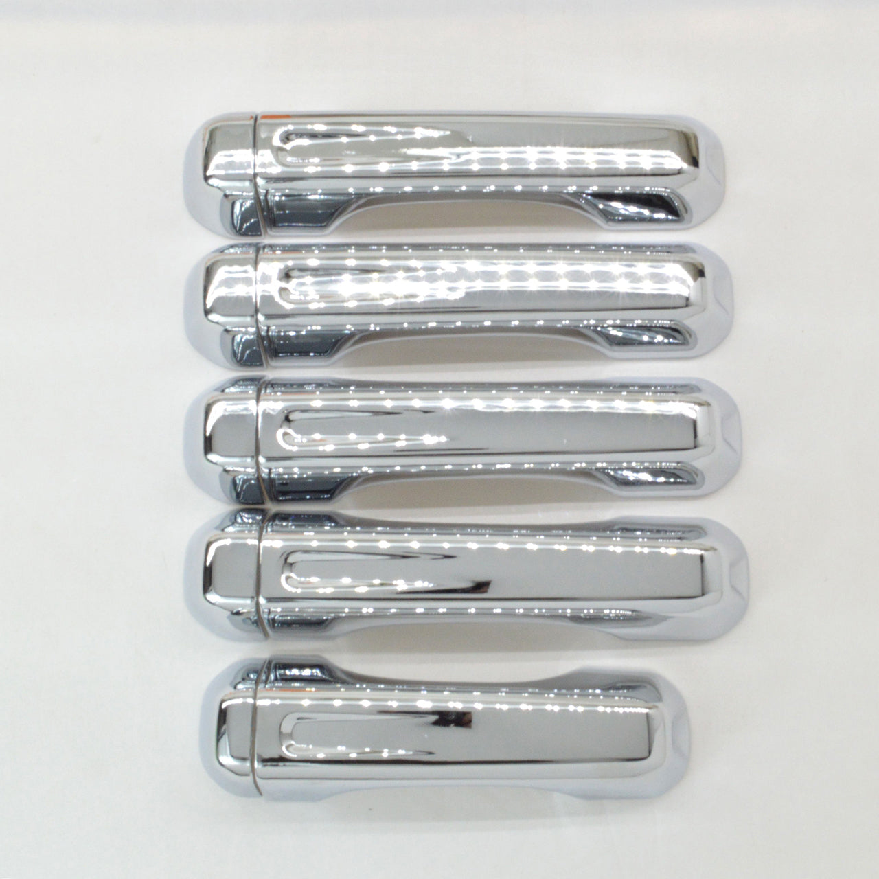 Trim Illusion -  Chrome Patented Snap-on W/Tape Patented Door Handle Cover 18-23 Jeep Wrangler, 20-23 Jeep Gladiator No Smart Key 10 PCS