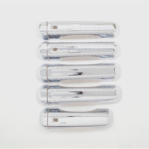 Trim Illusion - Chrome Patented Snap-on W/Tape Patented Door Handle Cover 18-23 Jeep Wrangler, 20-23 Jeep Gladiator W/ Smart Key 10 PCS