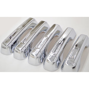 Trim Illusion - Chrome Patented Snap-on W/Tape Patented Door Handle Cover 18-23 Jeep Wrangler, 20-23 Jeep Gladiator W/ Smart Key 10 PCS