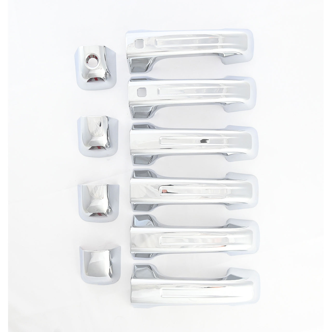 Trim Illusion - Chrome Patented Snap-on W/Tape Patented Door Handle Cover 19-23 Ram 1500 (Not for Classic) W/ or W/O Smart Key 10 PCS