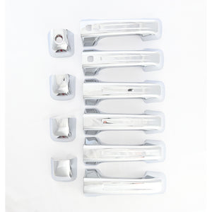 Trim Illusion - Chrome Patented Snap-on W/Tape Patented Door Handle Cover 19-23 Ram 1500 (Not for Classic) W/ or W/O Smart Key 10 PCS