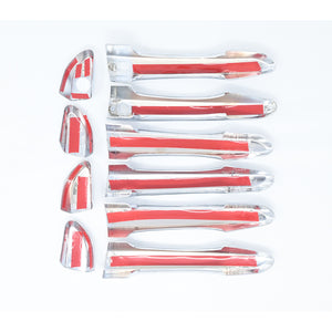 Trim Illusion - Chrome Patented Snap-on W/Tape Patented Door Handle Cover 16-21 Hyundai Tucson W/ or W/O Smart Key 10 PCS