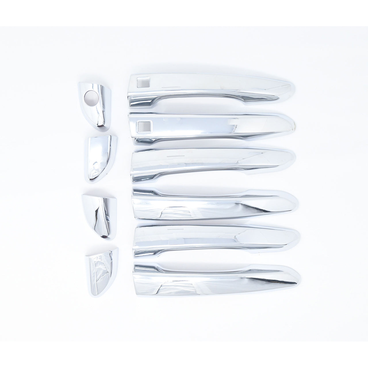 Trim Illusion - Chrome Patented Snap-on W/Tape Patented Door Handle Cover 16-21 Hyundai Tucson W/ or W/O Smart Key 10 PCS