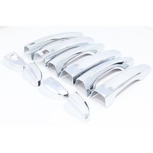 Trim Illusion - Chrome Patented Snap-on W/Tape Patented Door Handle Cover 16-21 Hyundai Tucson W/ or W/O Smart Key 10 PCS