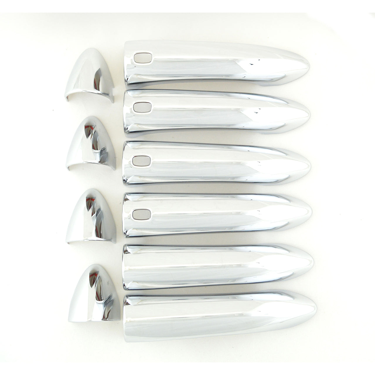 Trim Illusion - Chrome Patented Snap-on W/Tape Patented Door Handle Cover for Chevrolet/Buick Models 10 PCS (DH302)