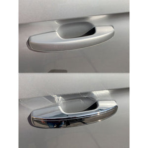 Trim Illusion - Chrome Patented Snap-on W/Tape Patented Door Handle Cover 18-24 Ford Expedition, 18-24 Lincoln Navigator Works over Keyless Sensors 4 PCS