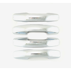 Trim Illusion - Chrome Patented Snap-on W/Tape Patented Door Handle Cover 18-24 Ford Expedition, 18-24 Lincoln Navigator Works over Keyless Sensors 4 PCS