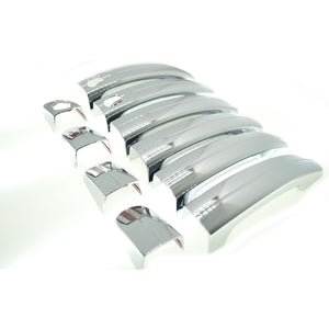 Trim Illusion - Chrome Patented Snap-on W/Tape Patented Door Handle Cover 12-18 Ford Focus, 12-19 Ford Escape, 13-18 Ford C-Max W/ or W/O Smart Key 10 PCS