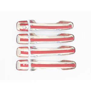 Trim Illusion - Chrome Patented Snap-on W/Tape Patented Door Handle Cover 10-23 Toyota 4Runner Does not fit Limited Works over Keyless Sensors 8 PCS