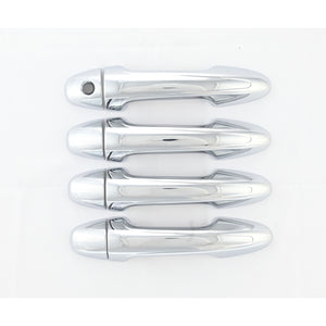 Trim Illusion - Chrome Patented Snap-on W/Tape Patented Door Handle Cover 13-18 Toyota RAV4 Works over Keyless Sensors 8 PCS