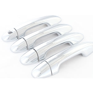 Trim Illusion - Chrome Patented Snap-on W/Tape Patented Door Handle Cover 13-18 Toyota RAV4 Works over Keyless Sensors 8 PCS