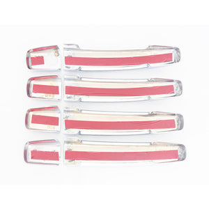 Trim Illusion - Chrome Patented Snap-on W/Tape Patented Door Handle Cover for Chevrolet/Buick Models 8 PCS (DH321)