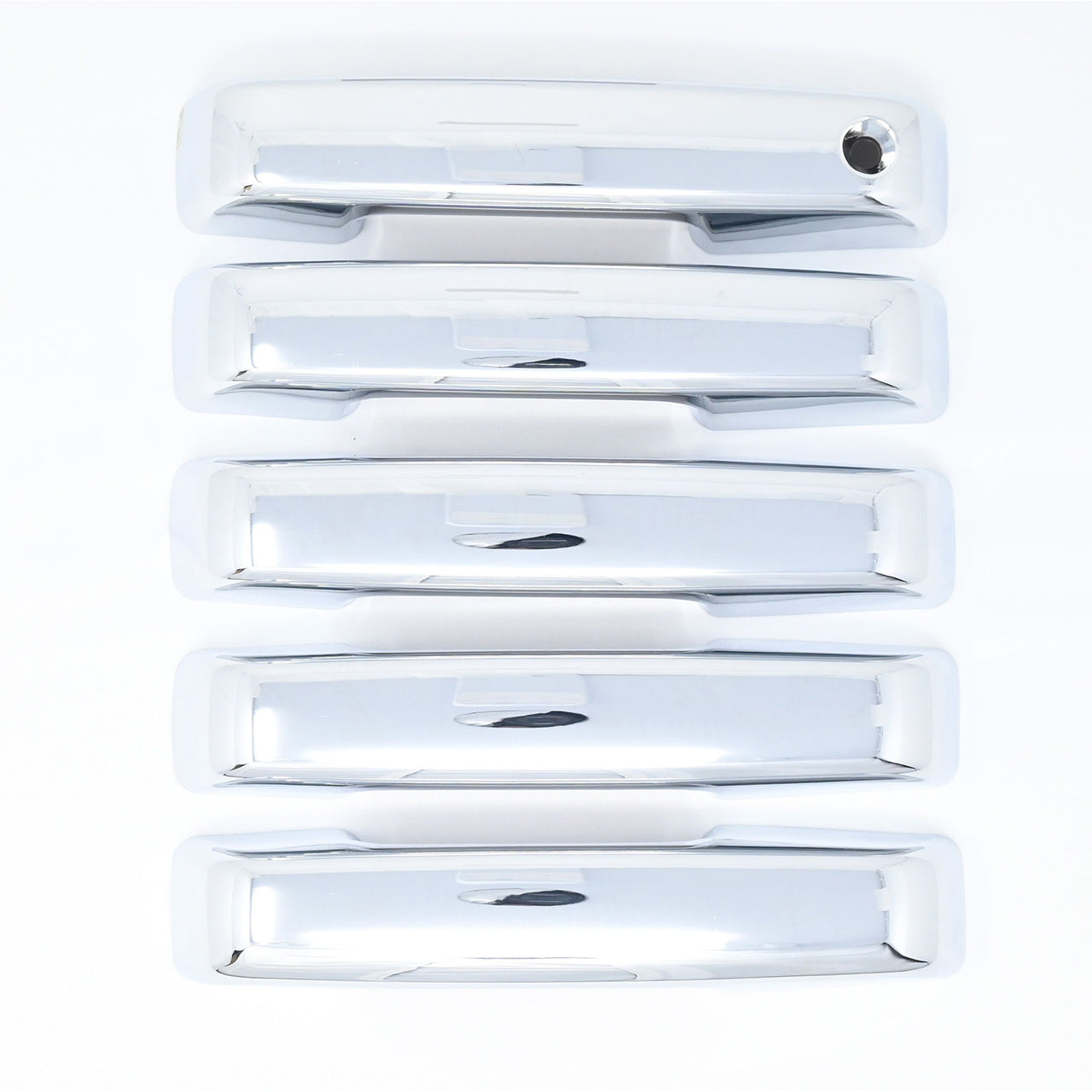 Trim Illusion - Chrome Patented Snap-on W/Tape Patented Door Handle Cover 21-24 Ford Bronco No Smart Key 5 PCS