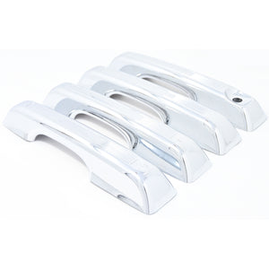 Trim Illusion - Chrome Patented Snap-on W/Tape Patented Door Handle Cover 21-24 Ford Bronco Sport, 22-24 Ford Maverick No Smart Key 4 PCS