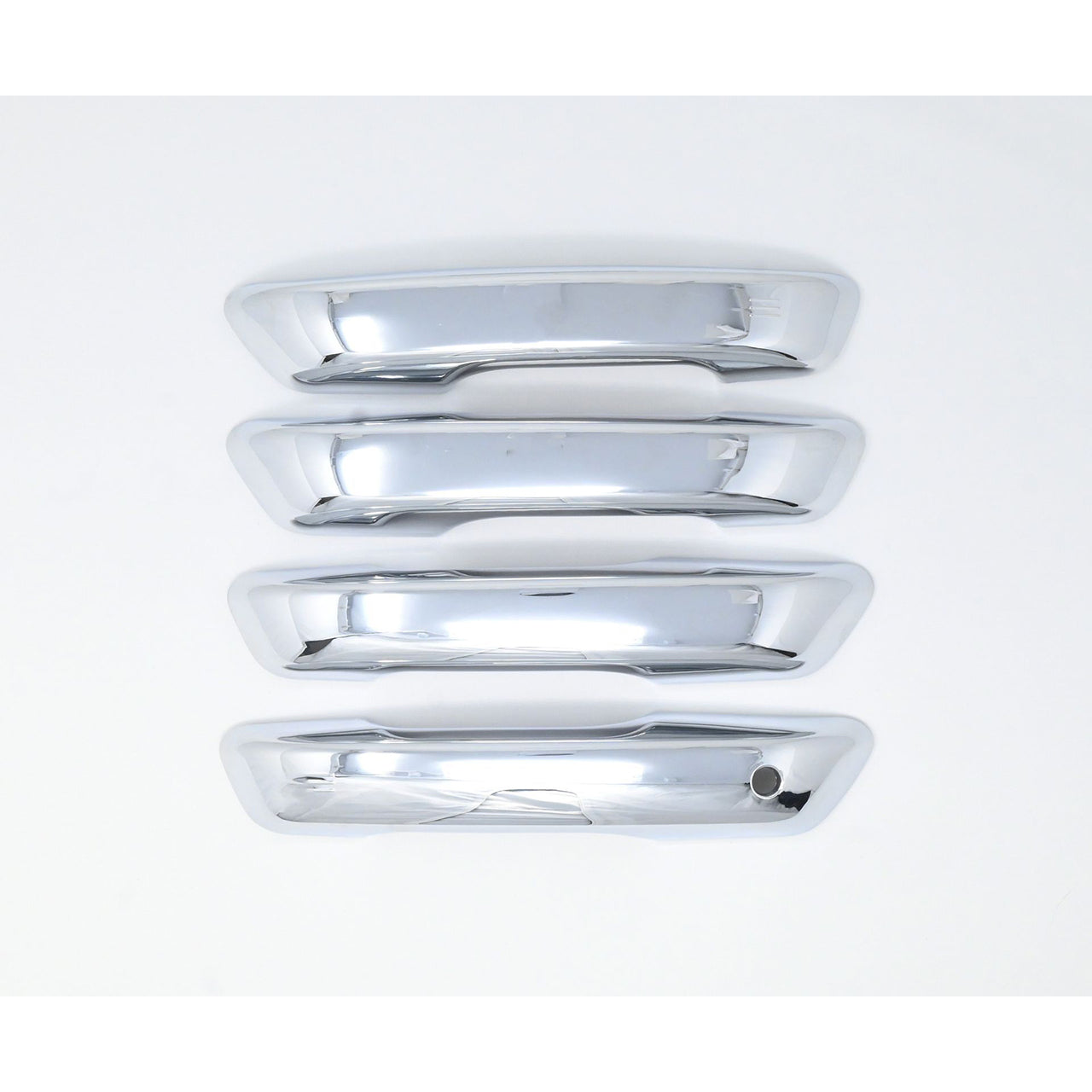 Trim Illusion -  Chrome Patented Snap-on W/Tape Patented Door Handle Cover 21-23 Jeep Grand Cherokee L Works over Keyless Sensors 4 PC