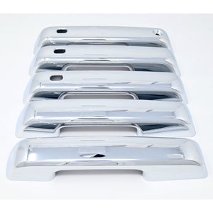 Trim Illusion -  Chrome Patented Snap-on W/Tape Patented Door Handle Cover 21-24 Ford Bronco W/ Smart Key 5 PCS