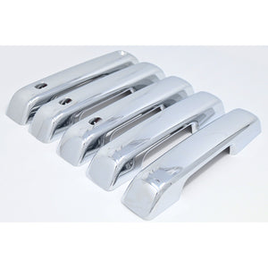 Trim Illusion -  Chrome Patented Snap-on W/Tape Patented Door Handle Cover 21-24 Ford Bronco W/ Smart Key 5 PCS