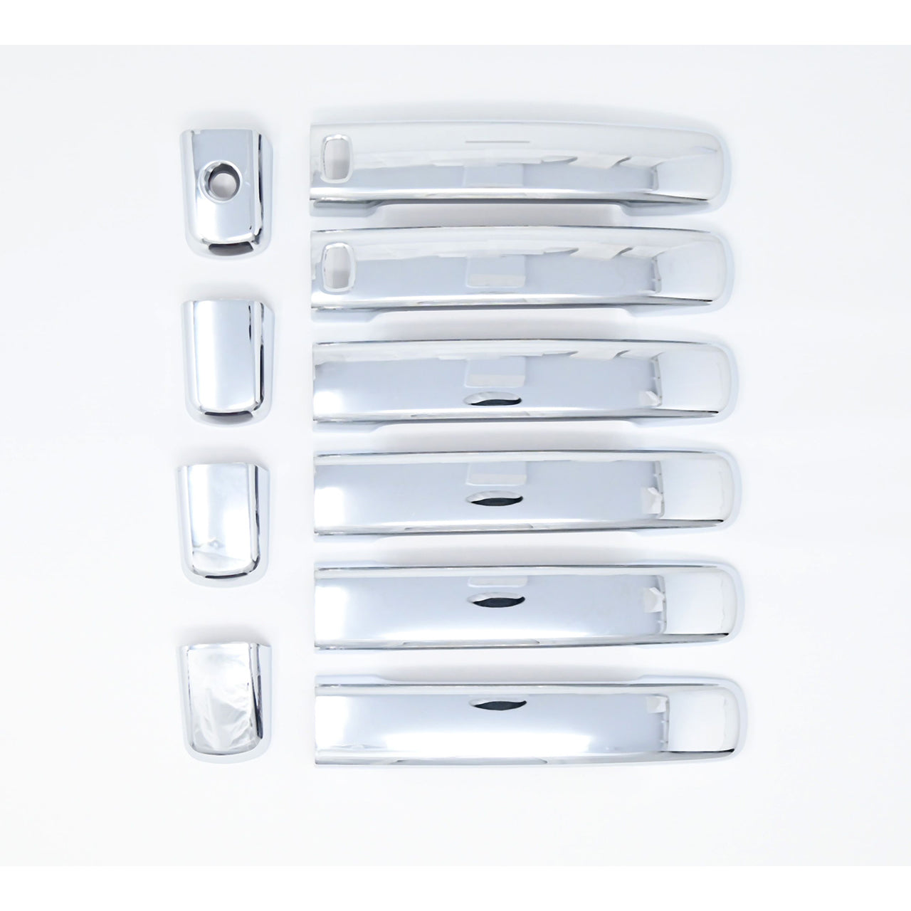 Trim Illusion - Chrome Patented Snap-on W/Tape Patented Door Handle Cover 04-08 Nissan Maxima, 04-12 Nissan Sentra, 05-23 Nissan Frontier, 07-12 Nissan Altima W/ or W/O Smart Key 10 PCS