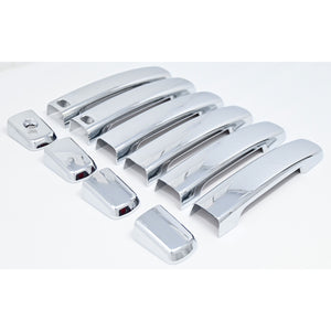 Trim Illusion - Chrome Patented Snap-on W/Tape Patented Door Handle Cover 04-08 Nissan Maxima, 04-12 Nissan Sentra, 05-23 Nissan Frontier, 07-12 Nissan Altima W/ or W/O Smart Key 10 PCS