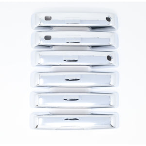 Trim Illusion - Chrome Patented Snap-on W/Tape Patented Door Handle Cover 21-24 Ford F-150, 23-24 Ford F-250 Super Duty/F-350 Super Duty W/ or W/O Smart Key 6 PCS